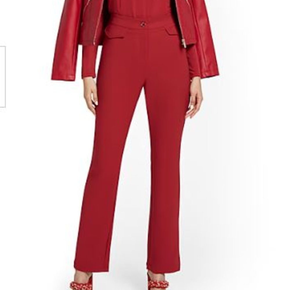 NY & Company High-Waisted Straight Leg Pant